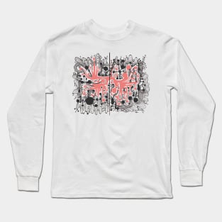 Abstract doodle art Long Sleeve T-Shirt